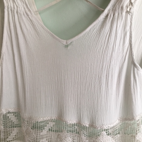 Free People White Lace Insert Sun Dress - Picture 4 of 5